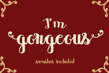 I'm Gorgeous Font by Lickable Pixels — Script Handwritten Font — thumbnail 1