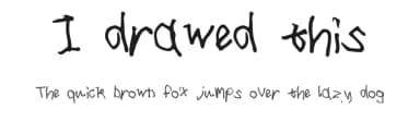 I drawed this by Kelsey Ann G — Script Handwritten Font — thumbnail 1