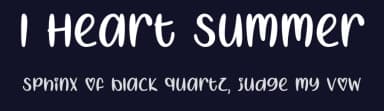 I Heart Summer by Misti's Fonts — Script Handwritten Font — thumbnail 2