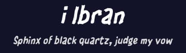 i Ibran by wepfont.com — Script Handwritten Font — thumbnail 2