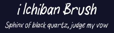 i Ichiban Brush by wepfont.com — Script Handwritten Font — thumbnail 2