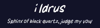 i Idrus by wepfont.com — Script Handwritten Font — thumbnail 2