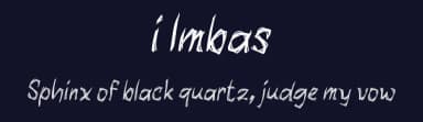 i Imbas by wepfont.com — Script Handwritten Font — thumbnail 2