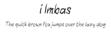 i Imbas by wepfont.com — Script Handwritten Font — thumbnail 1