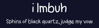 i Imbuh by wepfont.com — Script Handwritten Font — thumbnail 2
