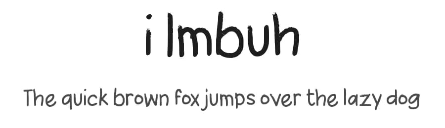 i Imbuh by wepfont.com — Script Handwritten Font