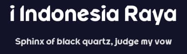 i Indonesia Raya by wepfont.com — Sans Serif Font — thumbnail 2
