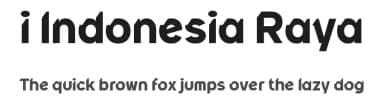 i Indonesia Raya by wepfont.com — Sans Serif Font — thumbnail 1