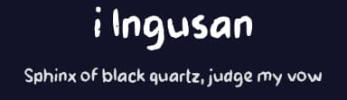 i Ingusan by wepfont.com — Script Handwritten Font — thumbnail 2