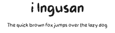 i Ingusan by wepfont.com — Script Handwritten Font — thumbnail 1