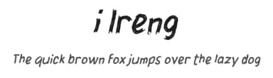 i Ireng by wepfont.com — Script Handwritten Font — thumbnail 1