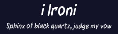 i Ironi by wepfont.com — Script Handwritten Font — thumbnail 2
