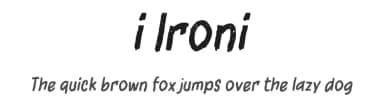 i Ironi by wepfont.com — Script Handwritten Font — thumbnail 1