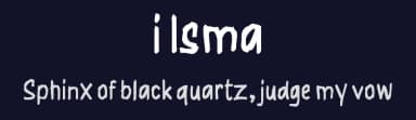 i Isma by wepfont.com — Script Handwritten Font — thumbnail 2