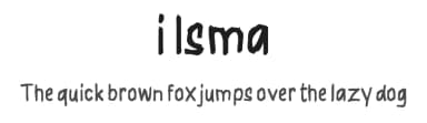 i Isma by wepfont.com — Script Handwritten Font — thumbnail 1
