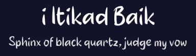 i Itikad Baik by wepfont.com — Script Handwritten Font — thumbnail 2