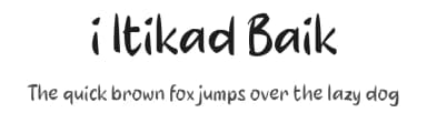 i Itikad Baik by wepfont.com — Script Handwritten Font — thumbnail 1