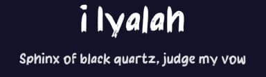 i Iyalah by wepfont.com — Script Handwritten Font — thumbnail 2