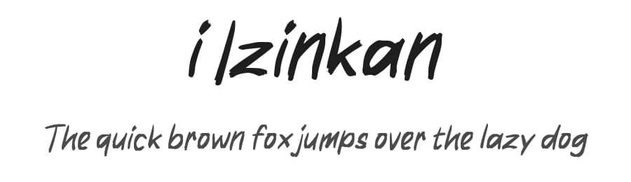i Izinkan by wepfont.com — Script Handwritten Font
