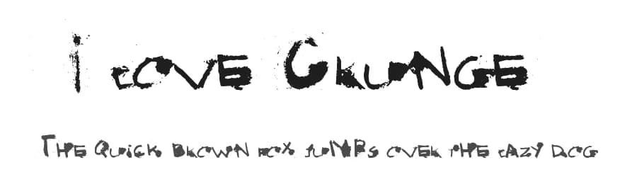 I love Grunge by Arslan Khaliq — Script Handwritten Font