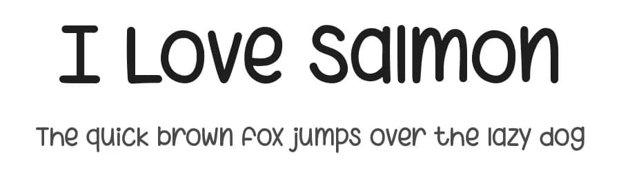 I Love Salmon by AquariiD — Script Handwritten Font — preview 1