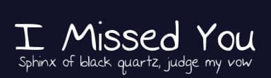 I Missed You by Kimberly Geswein — Script Handwritten Font — thumbnail 2