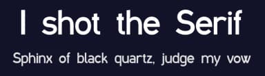 I shot the Serif by Sasa Kojic — Sans Serif Font — thumbnail 2