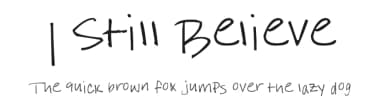 I Still Believe by FontPanda — Script Handwritten Font — thumbnail 1