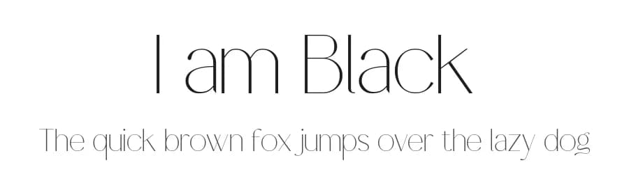 I am Black by Rmdndsign — Sans Serif Font