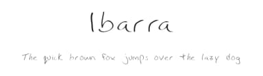 Ibarra by David Hartman — Script Handwritten Font — thumbnail 1