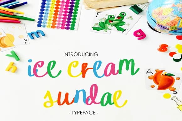 Ice Cream Sundae Font by yh.seaofknowledge — Script Handwritten Font