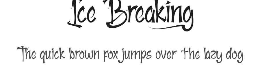 Ice Breaking by Edric Studio — Script Handwritten Font