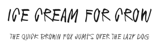 Ice cream for crow by Juha Korhonen — Script Handwritten Font