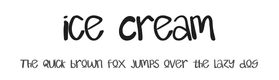 Ice Cream by Winarko — Script Handwritten Font