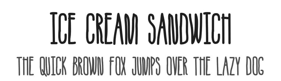 Ice Cream Sandwich by Skyhaven Fonts — Script Handwritten Font