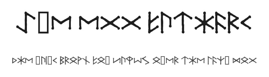 Ice Egg Futhark by Fuzzypeg — Dingbats Font