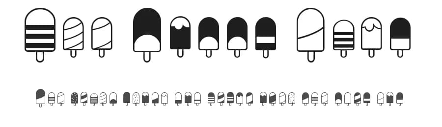 Ice Lolly Ding by MeCreativa — Dingbats Font