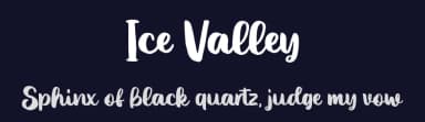 Ice Valley by Sarah Robbaniyyah — Script Handwritten Font — thumbnail 2