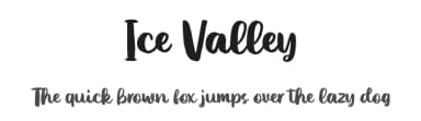 Ice Valley by Sarah Robbaniyyah — Script Handwritten Font — thumbnail 1