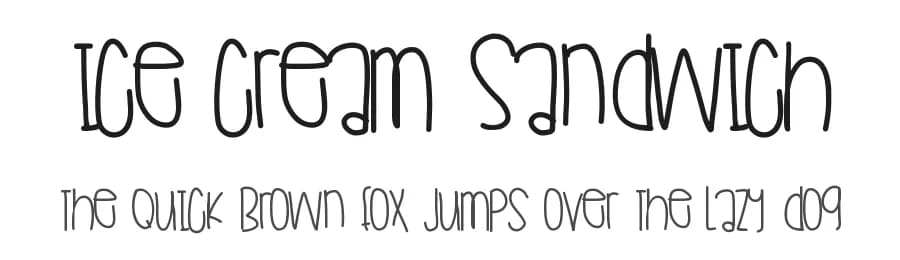 Ice Cream Sandwich by Des Gomez — Script Handwritten Font