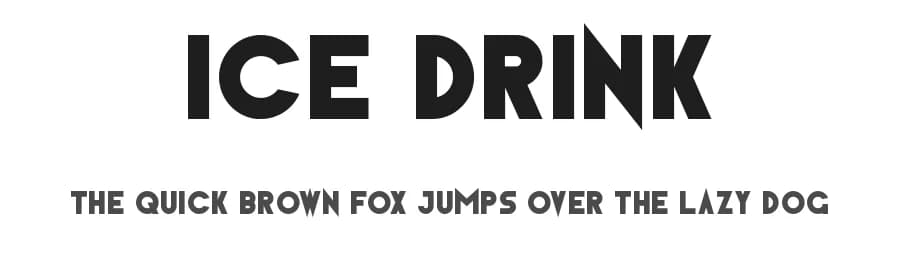 Ice Drink by RaisProject — Sans Serif Font