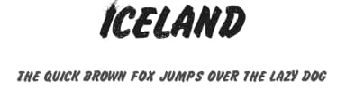 Iceland by Billy Argel Fonts ® — Script Handwritten Font — thumbnail 1