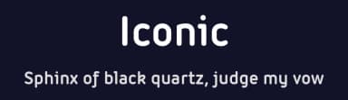 Iconic by Zetafonts — Sans Serif Font — thumbnail 2