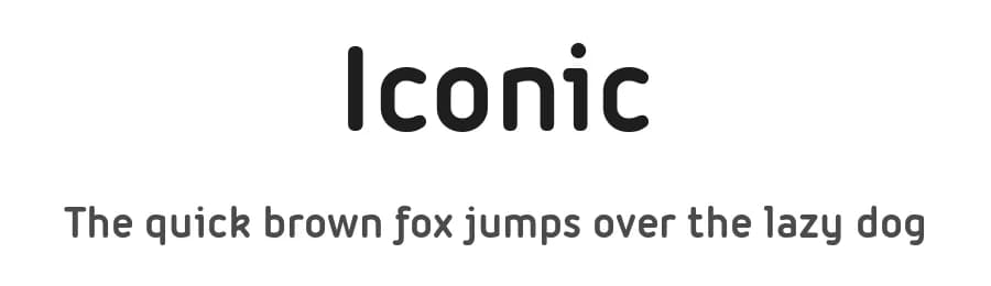 Iconic by Zetafonts — Sans Serif Font