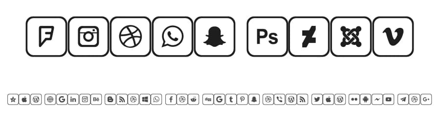 Icons 2019 by elharrak — Dingbats Font