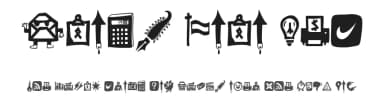 Icons Loco Web by Woodcutter — Dingbats Font — thumbnail 1