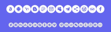 Icons Social Media 10 by elharrak — Dingbats Font — thumbnail 3