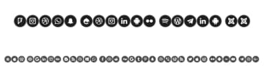 Icons Social Media 11 by elharrak — Dingbats Font — thumbnail 1