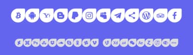 Icons Social Media 12 by elharrak — Dingbats Font — thumbnail 3