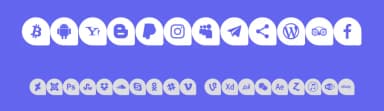 Icons Social Media 13 by elharrak — Dingbats Font — thumbnail 3